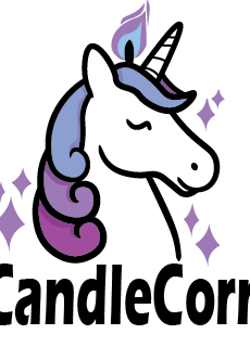 logo, unicorn, candlecorn